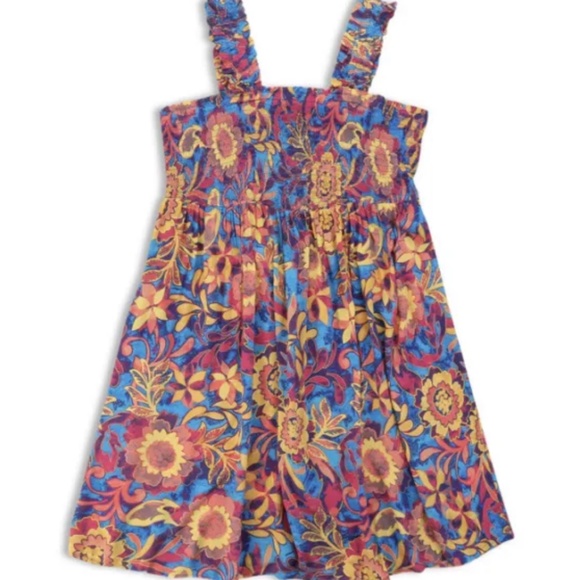 Terra and Sky Women’s Plus Size Blue Blitz Smocked Sun Dress NWT 2X - Picture 2 of 9